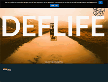 Tablet Screenshot of deflife.com